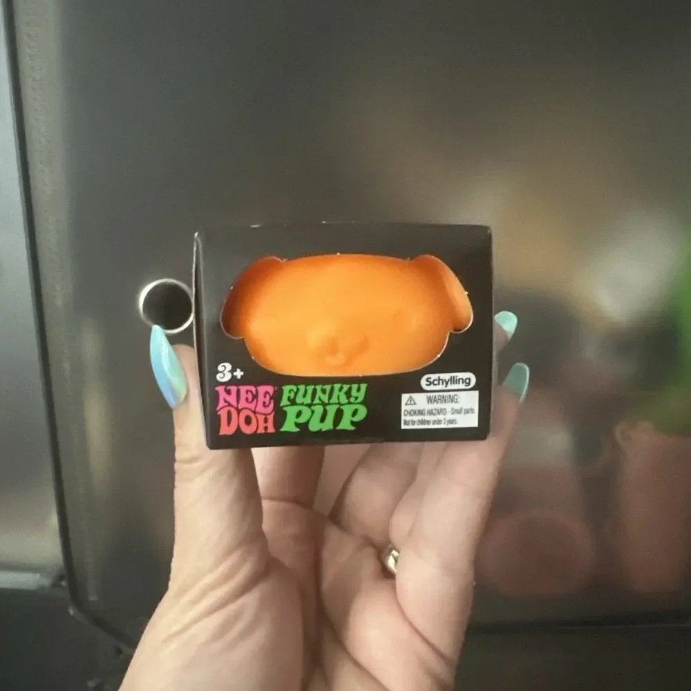 NeeDoh Funky Pup Orange Schylling Sensory Fidget Squishy New Sealed Authentic